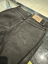 VTG 90a Lee Pants Black Size 31x32 Made In USA