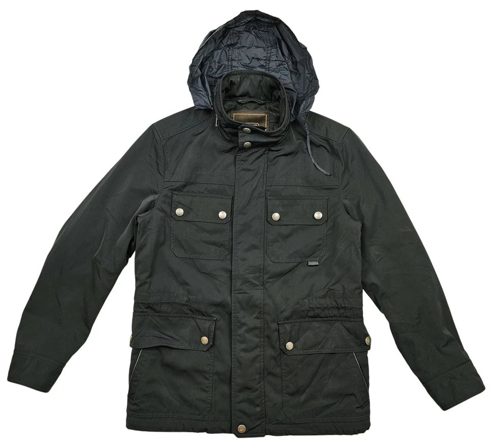 *HOT Men's COACH @ M65 MILITARY SPORTS UTILITY PARKA HOODED LINED BLACK Jacket S - Image 2 of 4