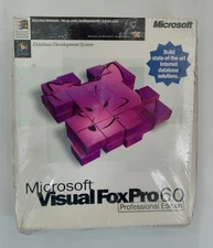 Microsoft Visual FoxPro 6.0 Professional Edition Sealed Slighlty Crushed