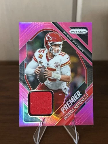 Patrick Mahomes II 2025 Panini Prizm Premier Patch Pink Parallel #PJY-PMA Chiefs