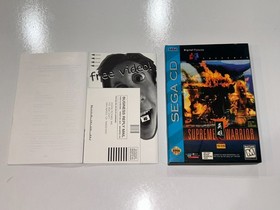 Supreme Warrior (Sega CD, 1994) CIB Complete in Box w Manual + Reg Card EX/NM