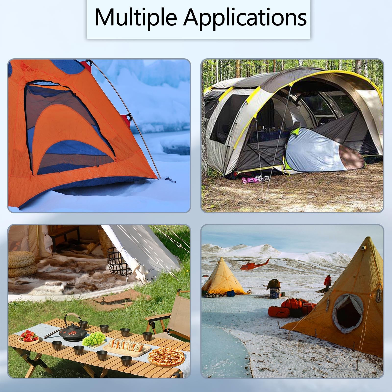 Universal Ice Anchor Tool Ice Anchor Drill Adapter Kit