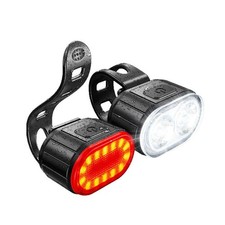 2 Set USB Rechargeable LED Bicycle Headlight Bike Front Rear Lamp Cycling Light