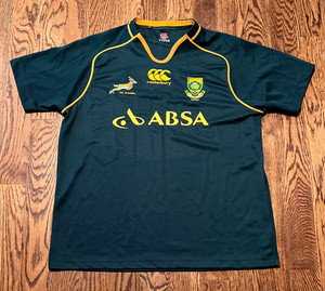 Maillot De Rugby Springboks Canterbury - Afrique Du Sud, Taille M, Occasion
