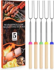 Briout Palitos para asar malvaviscos – Palo Smores Varios colores 