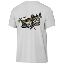 Boys Fishing Shirt Short Sleeve UPF 50 Youth T-Shirt Sun Protection Tee Gra...