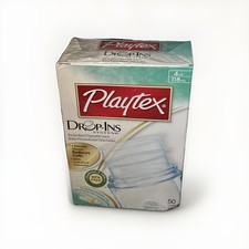 Playtex Drop-Ins Liners 4 oz 50 Ct BPA Free Made in USA Sealed Baby Bottle
