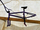 Haro 100.1 BMX Frame & Fork 20.3" TT 20" Wheel Steel Purple w/ Seat — photo 1