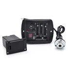 Acoustic Guitar Pickups 3-Bands Tuner Preamp Piezo Pickups W/ Endpin For Yamaha