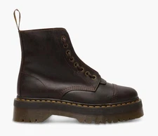 [40910200] UNISEX DR. MARTENS SINCLAIR CRAZY HORSE LEATHER PLATFORM BOOTS