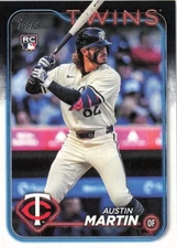 2024 Topps Update #US96 Austin Martin Minnesota Twins RC