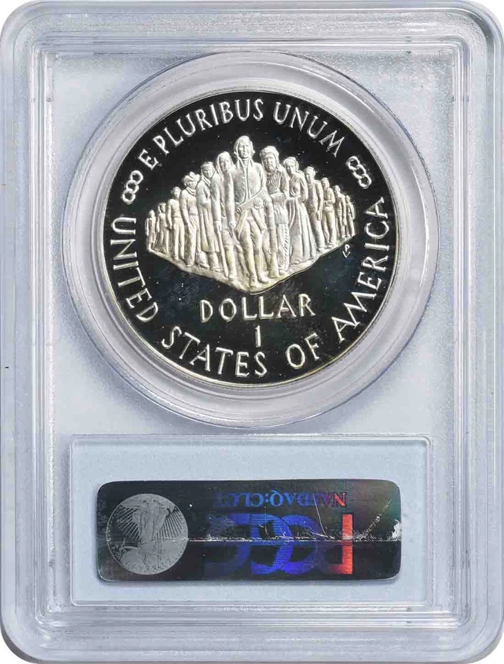 1987-S Constitution Silver Commemorative Dollar PR70DCAM PCGS Proof 70 DC - Image 2 of 2