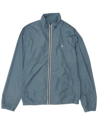 Volcom Herren Regenjacke UK 38 mittelblau Nylon AI15
