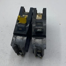 Federal Pacific 20 Amp ,Type NB  120/240 Vac Single Pole Breaker ( Lot Of 2 ) ⭐
