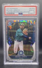 2023 Bowman Chrome Michael Arroyo BCP-63 Lava Refractor /399 1st Bowman PSA 10