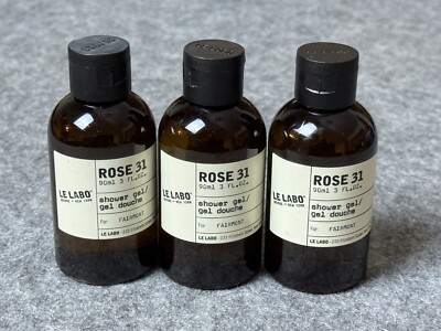 Le Labo Rose 31 Shower Gel Travel Size 90ml 3fl Oz Lot of NEW