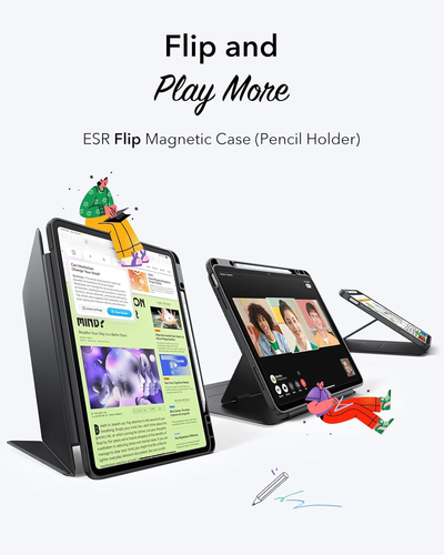 for Ipad Air 13 Inch Case M3/M2 (2025/2024), Vertical Stand Cover, Multi Stand A - Picture 3 of 12