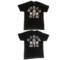World Gym Shirt Retro Gorilla Logo Double-side Front/Back Workout Gym Shirt W100
