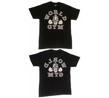 W100 World Gym Shirt Retro Gorilla Double-side Front & Back Print