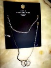 COLLIER CHAÎNE ZARA LOT de 2 COLLIER ANNEAU PERLÉ NEUF