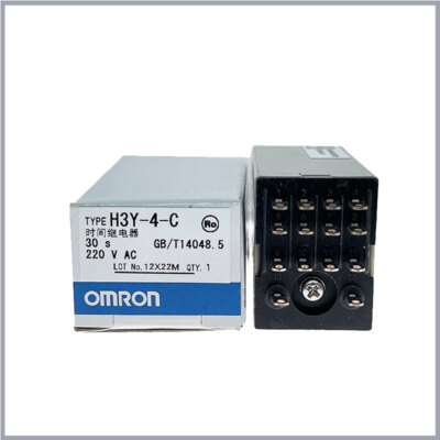 Omron 12V DC/AC 24V 110V 220V 1S 30S 60S 60M H3Y-2 H3Y-2-C H3Y-4 H3Y-4-C & Base