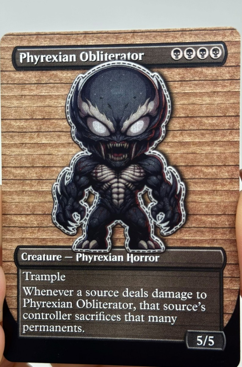 Phyrexian Obliterator Proxy Card with Custom designed art | eBay Phyrexian Obliterator Proxy Card with Custom designed art | eBay