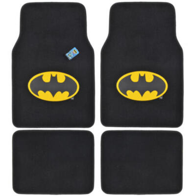 Batman Car Floor Mats 4 PC Officially Licensed Products Auto Carpet Mats