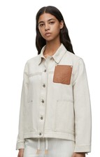 Loewe Worker Jacket In Cotton An Linen