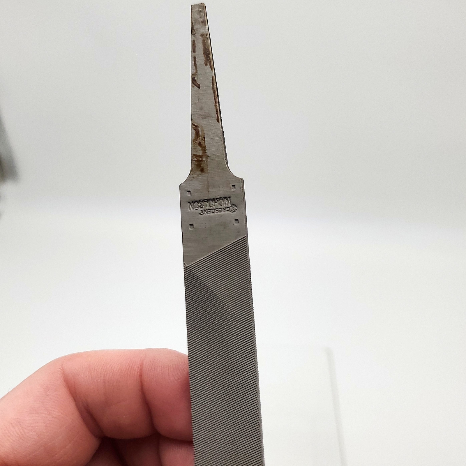 Nicholson 6" Flat Double / Single Cut Smooth File 03533N Rectangular w/ Tang