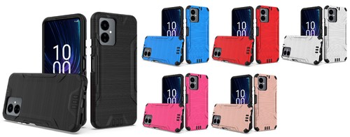 For Boost Celero5G SC 2024 Slim Brushed Hybrid Case Cell Phone Cover - Picture 1 of 25