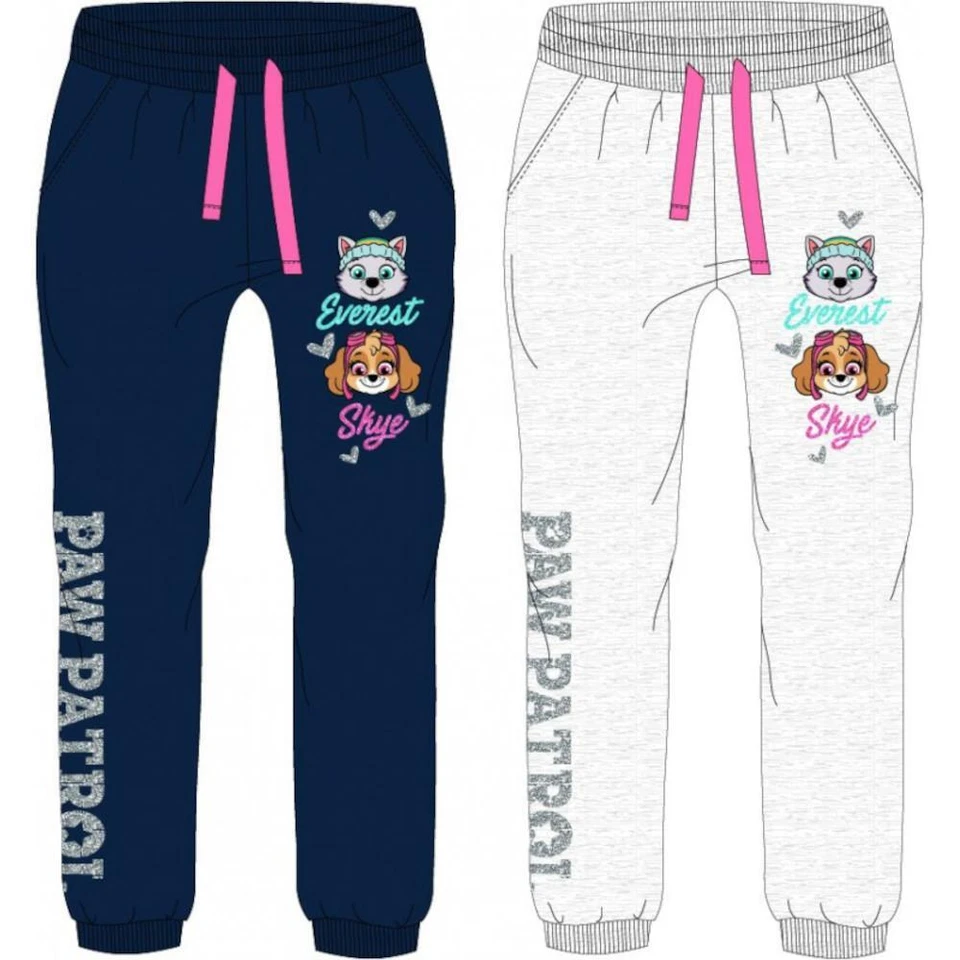 E PLUS M SP. Z O.O. PAW Patrol Skye & Everest Jogginghose für Mädchen | Grau & Blau | Größen 98-128