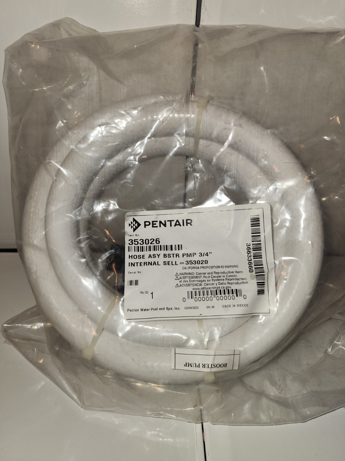 Pentair Letro La01n Pool Cleaner Booster Pump Hose Kit Replacement Part