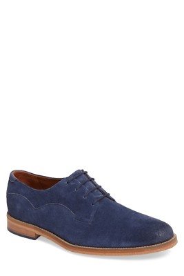J Shoes Indi Buck Derby, Suede Plain toe Suede Derby Shoe - The J. Peterman Company main image 4