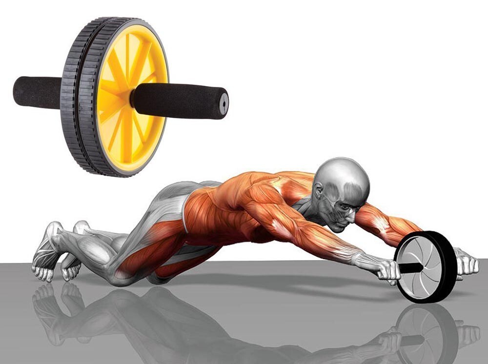 Ruota Per Addominali H&S Con Tappetino - Allenamento Core E Addome - Foto 6