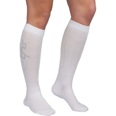 Sub Sports Elite RX Recovery Running Compression Socks White Support Seamless