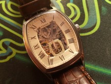 Swiss Made Automatic Brown Leather 