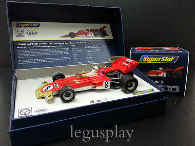 Slot scx scalextric superslot Legends H3657A Lotus 72 Tony Trimmer