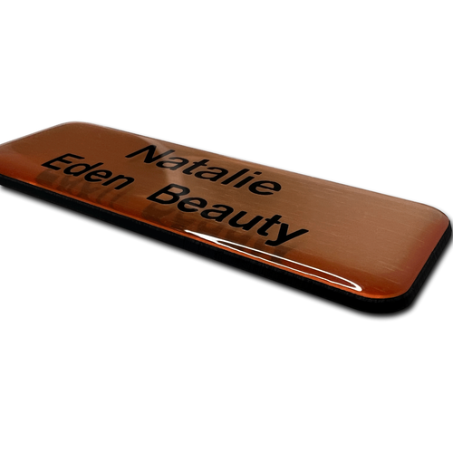 Premium Domed Engraved Personalised Name Badges School Council University Staff - Picture 7 of 7