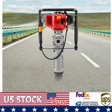 Gas Powered T Post Driver Fence Pile Driver Push Pile Gasoline Engine 2.3HP 52CC