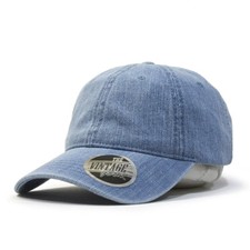 New Vintage Year Washed Denim Cotton Low Profile Adjustable Dad Baseball Cap