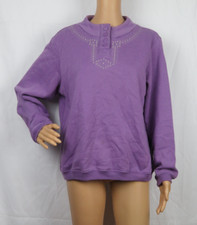 Vintage Blair Purple Sweatshirt Pullover Embroidery Grandma Cute Core 90s Sporty