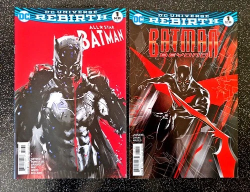 DC Comics Bundle All Star Batman #1 + Batman Beyond #1 Variant Printing Job Lot