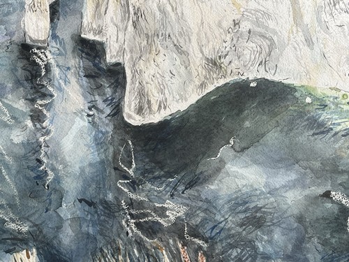 EMILY LEARMONT (NÉE BAKKER) B.1969 - SCOTTISH - SEASCAPE - THE STACKS - Bild 23 von 24