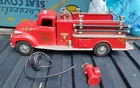 Tonka Pressed Steel Fire Pumper Engine Truck w Original Accessories Round Front