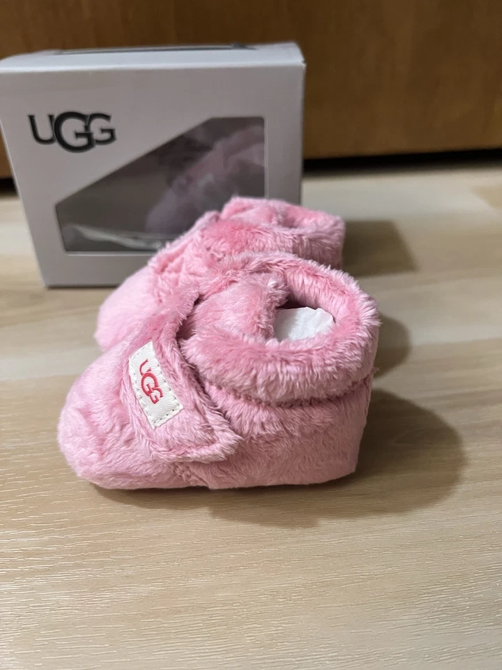 UGG Bixbee Infant Booties Pink Size 0/1 Baby Girl Shoes 0-6M Soft New in Box - Image 3 of 4
