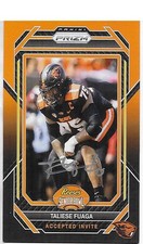 2024 SENIOR BOWL OREGON STATE TALIESE FUAGA NEW ORLEANS SAINTS ROOKIE AUTO