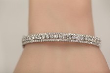 4.50 carat natural diamond bangle bracelet in...