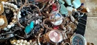 Estate Sale 4 1/2 Pounds Costume Lot Brooches  Earrings And Watches