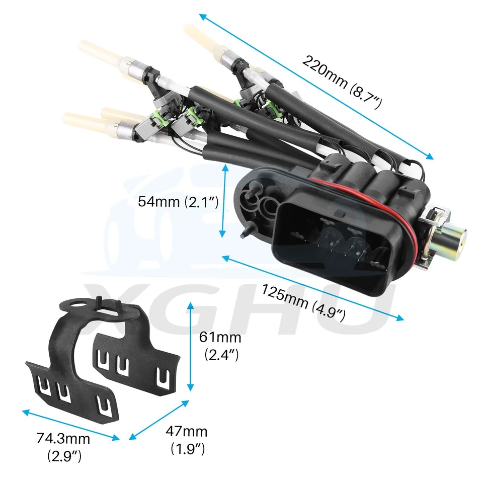 For Chevy Pickup Truck V8 5.0L 5.7L Fuel Spider Injector 8 Cylinder W/ Bracket Foto 2 de 4