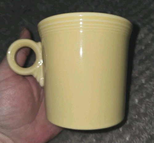 Vintage Fiestaware Yellow Coffee Mug Ring Handle Homer Laughlin China Co. 1990s